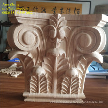 solid wood material and elegant home decoration wooden corbels
